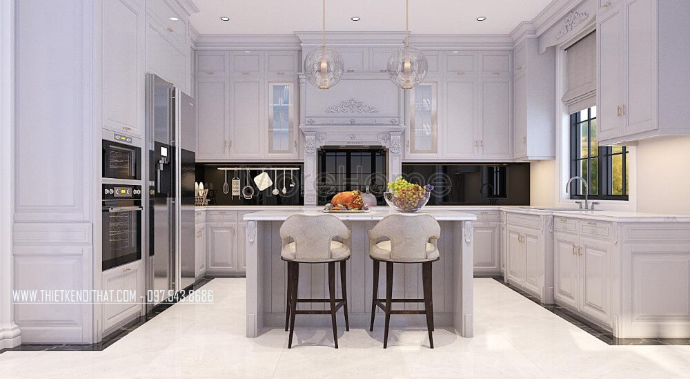 thiết kế phòng bếp